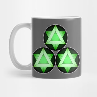 Green Triangles Mug